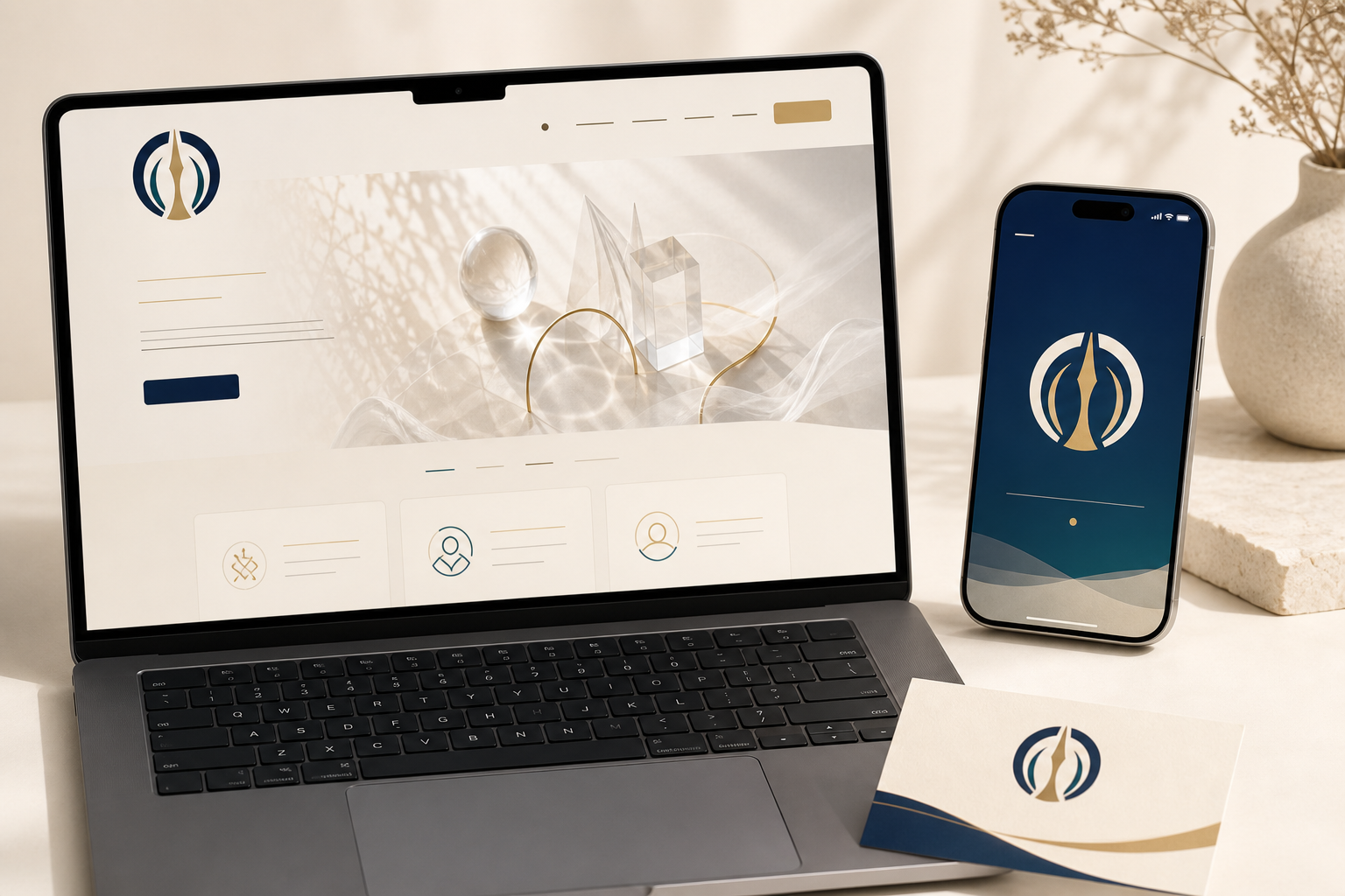 風水ロゴ® Webとスマホでの活用イメージ